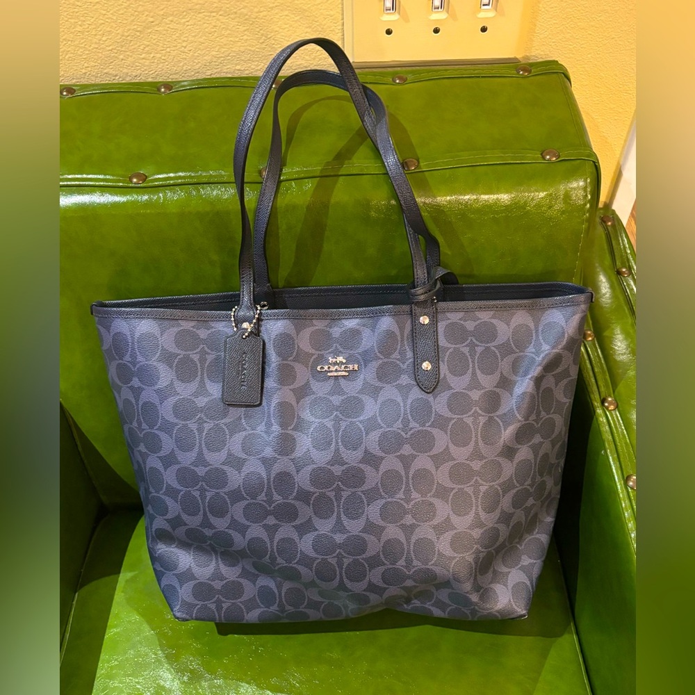 Coach Tote.  Signature Monogram Small Spot on bottom corner ( sharpie can cover)